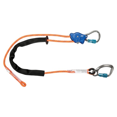 falltech 817E68 tower climber rope positioning lanyard with aluminum ...